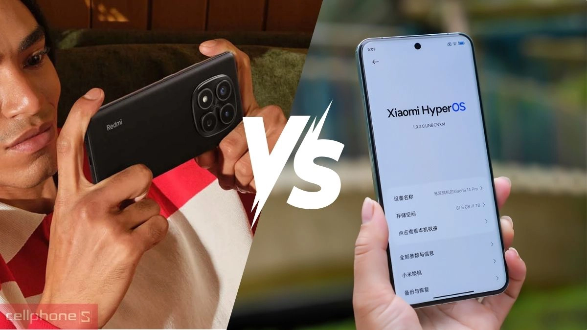 So sánh điện thoại Xiaomi Redmi Note 15 Pro với Note 14 Pro