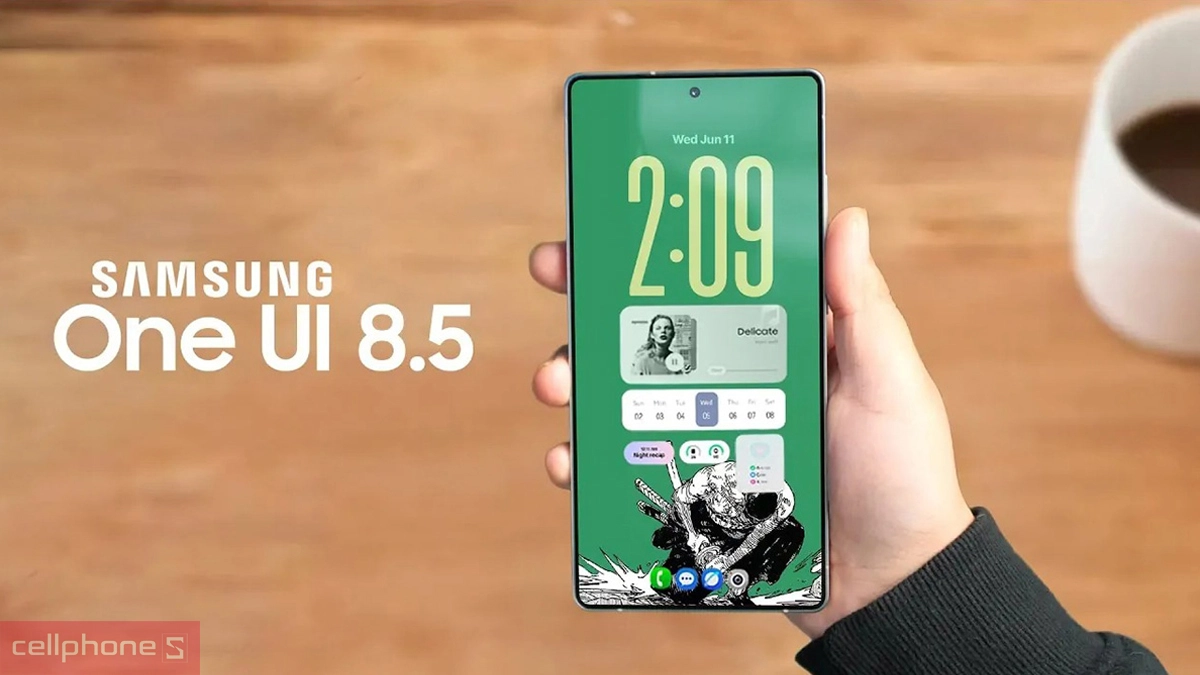 Giao diện One UI 8.5 trên điện thoại Samsung với nhiều cải tiến mới 