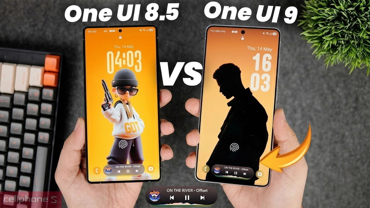 So sánh One UI 8.5 và One UI 9.0 trên điện thoại Samsung 