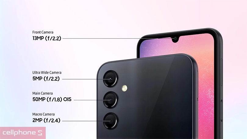 Nâng cao khả năng nhiếp ảnh với cụm 3 camera cảm biến chính 50MP