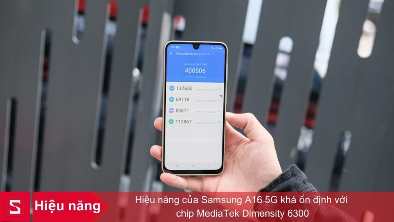 Hiệu năng ổn định với chip MediaTek Dimensity 6300