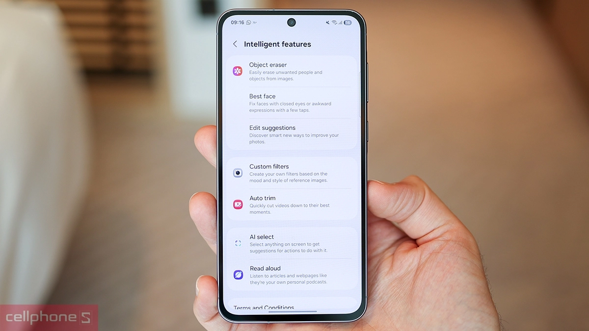Samsung Galaxy A56 tích hợp nhiều công cụ chỉnh sửa ảnh bằng AI