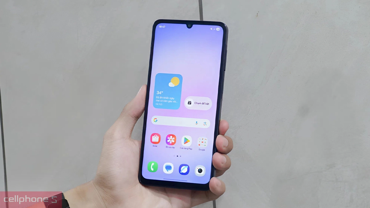 Thiết kế màn hình Samsung Galaxy A07