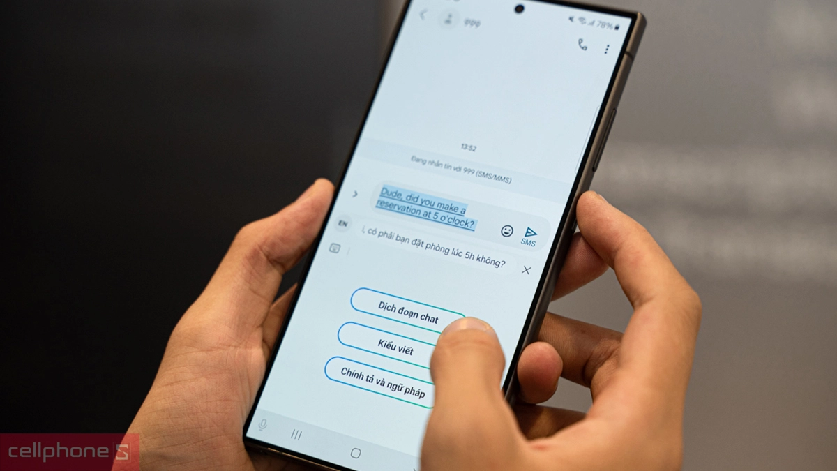 Trợ lý phiên dịch trên S24 Ultra