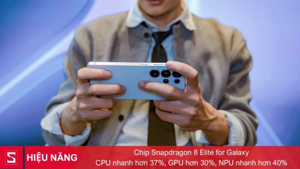 Samsung Galaxy S25 Ultra vận hành mạnh mẽ với chip Snapdragon 8 Elite for Galaxy