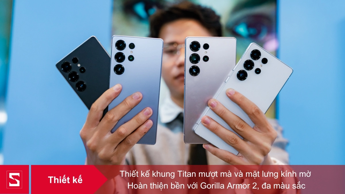Samsung Galaxy S25 Ultra sở hữu khung titanium cao cấp cùng thiết kế sang trọng