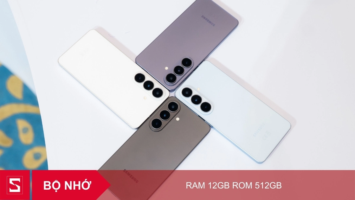 Bộ nhớ RAM 12GB cùng không gian 512GB rộng rãi