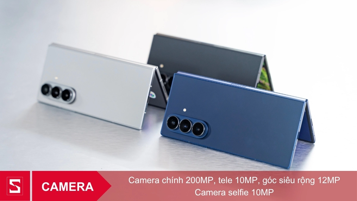 Camera Samsung Galaxy Z Fold 7 lên đến 200MP
