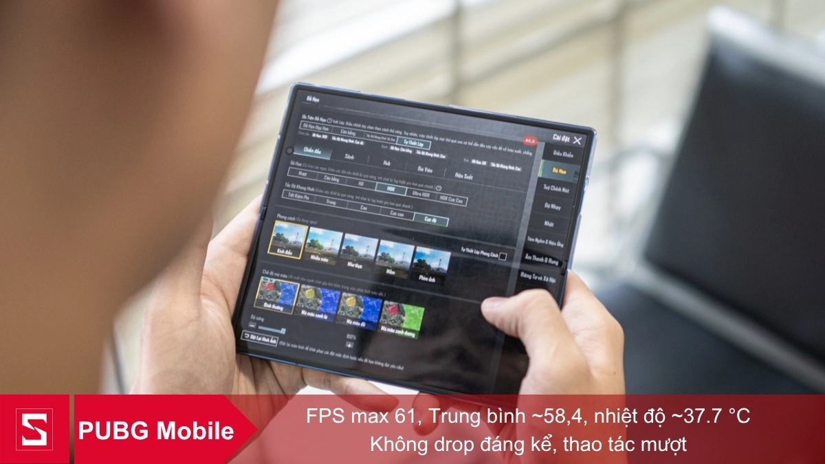 Điện thoại Samsung Galaxy Z Fold 7 dễ dàng xử lý PUBG Mobile