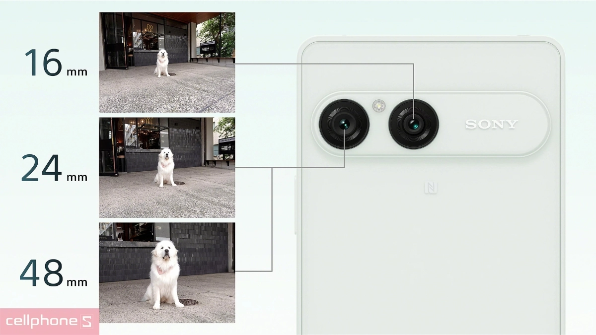 Sony Xperia 10 VIII hỗ trợ ba tiêu cự chụp nhiều góc nhìn