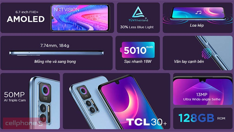 Đánh giá điện thoại TCL 30 Plus