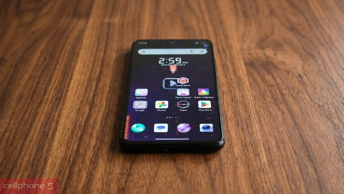 Không gian hiển thị 1080p sống động tận cùng