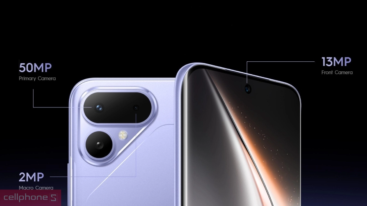 Điện thoại Tecno Pova Curve 2 5G 8GB 256GB trang bị camera chính 50MP