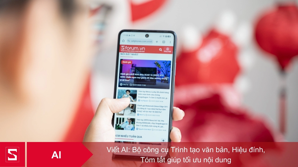 Tính năng Viết AI trên Tecno Pova 7