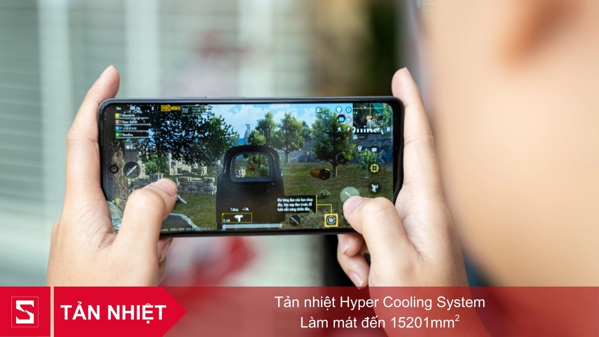 Tản nhiêt trên Tecno Pova 7,