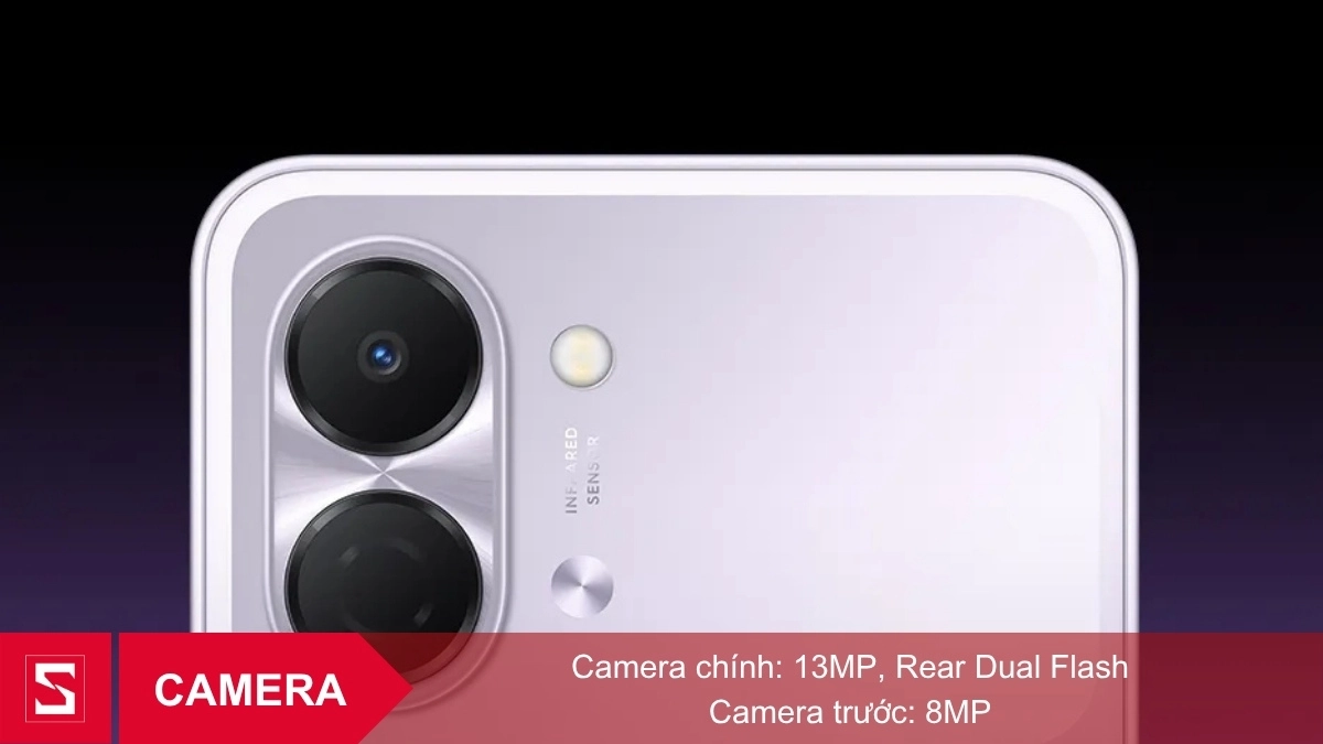 Camera chính điện thoại Tecno Spark Go 3 sở hữu độ phân giải 13 MP