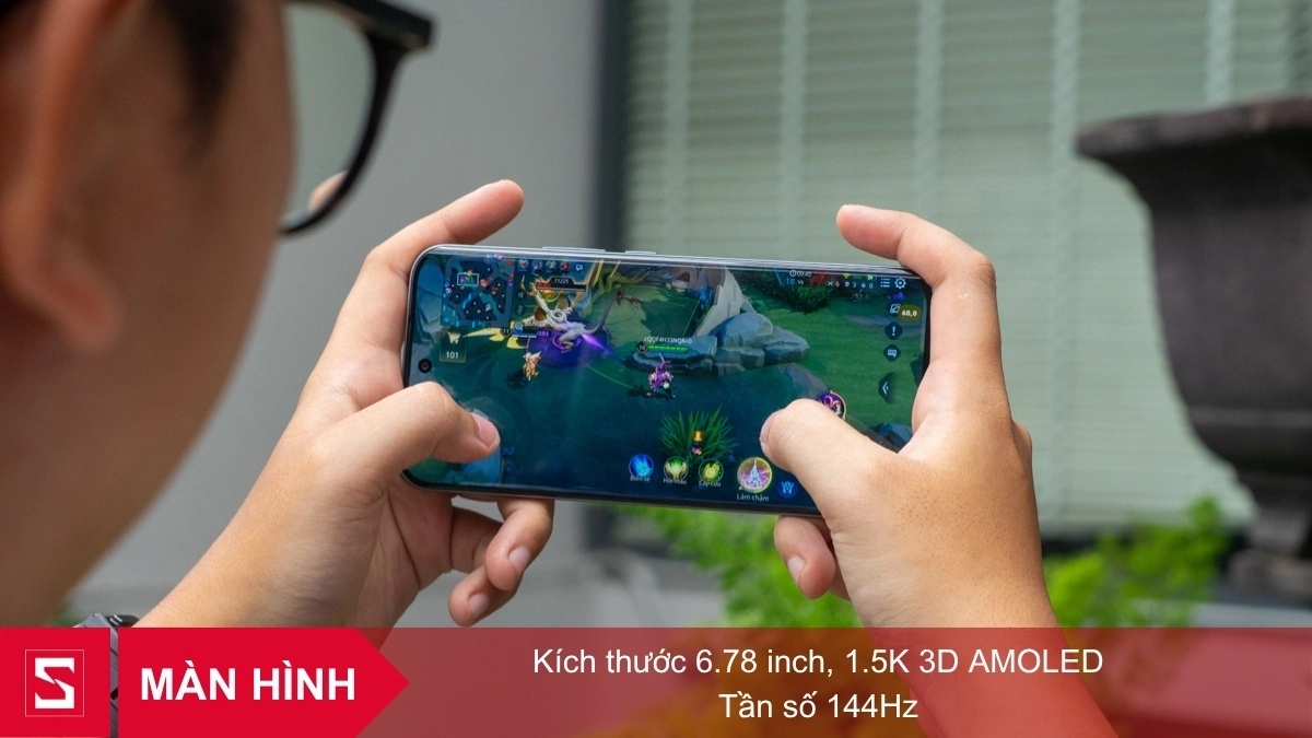 Màn hình AMOLED 144Hz cùng thiết kế kim loại