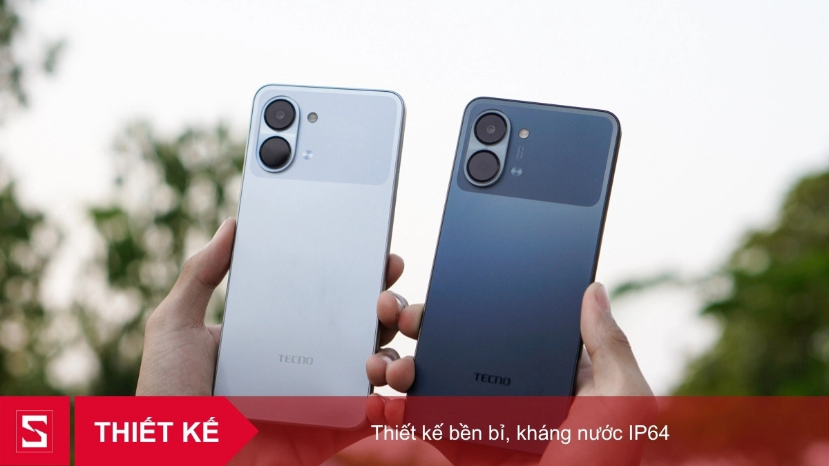 Thiết kế bền bỉ, kháng nước IP64