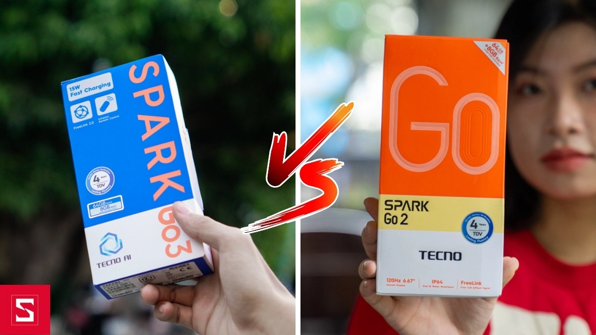So sánh điện thoại Tecno Spark Go 3 và Tecno Spark Go 2