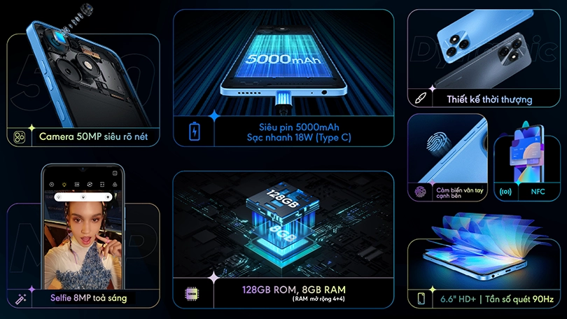 Đánh giá điện thoại Tecno Spark 10