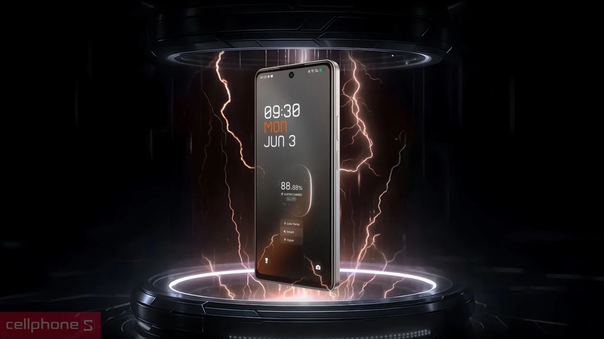 Pin và công nghệ sạc nhanh thông minh Super Charge trên điện thoại TECNO