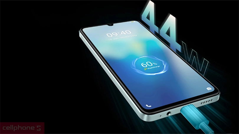 Pin 4700mAh sử dụng ngày dài, công nghệ sạc nhanh tiện lợi