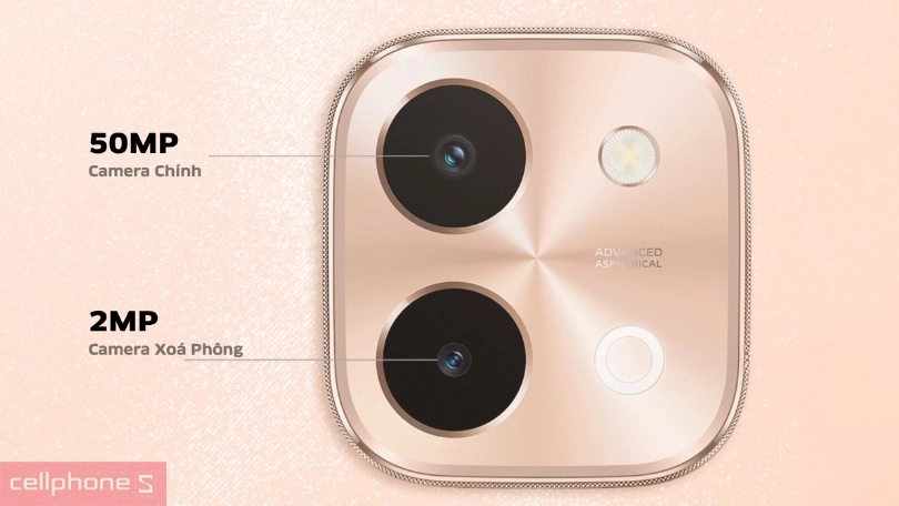 Camera vivo Y28 có độ phân giải cao