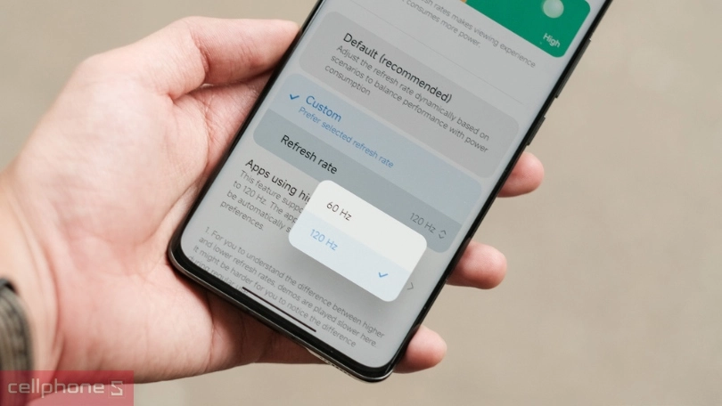 Màn hình AMOLED sắc nét