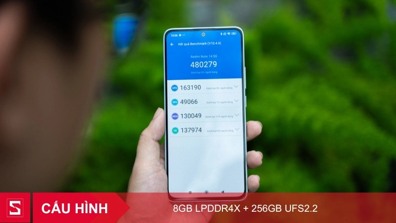 RAM điên thoại Redmi Note 14 5G lớn, đa nhiệm tốt
