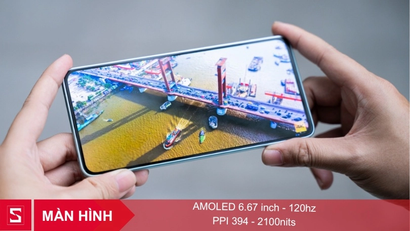 Màn hình Note 14 5G trang bị công nghệ AMOLED 6.67 inches 
