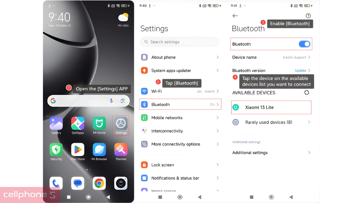 Kết nối Xiaomi 14