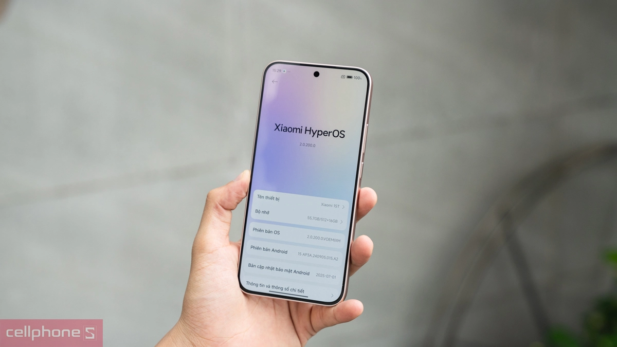 Phần mềm trên Xiaomi 17T