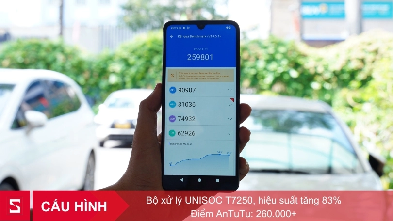 Hiệu năng xử lý của điện thoại Xiaomi POCO C71