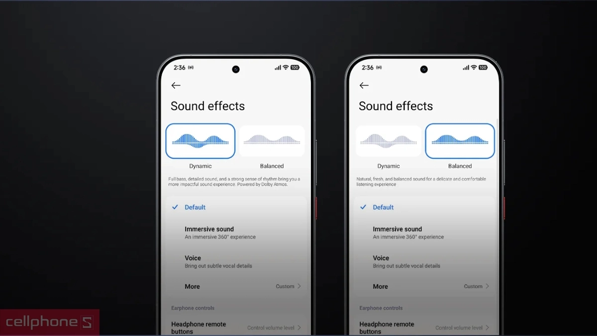Hai chế độ âm thanh trên Xiaomi POCO F9 Ultra 5G cho trải nghiệm giải trí