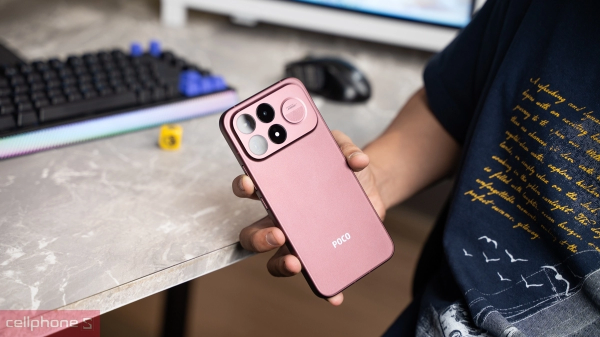 Thiết kế Xiaomi POCO F9 Ultra 5G với khung kim loại và mặt lưng sợi thủy tinh