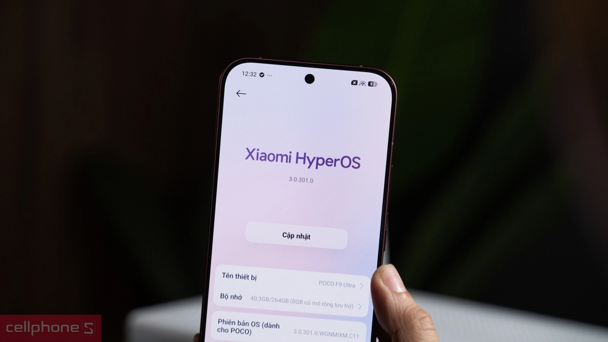 Xiaomi POCO F9 Ultra 5G chạy giao diện Xiaomi HyperOS 3 tùy biến