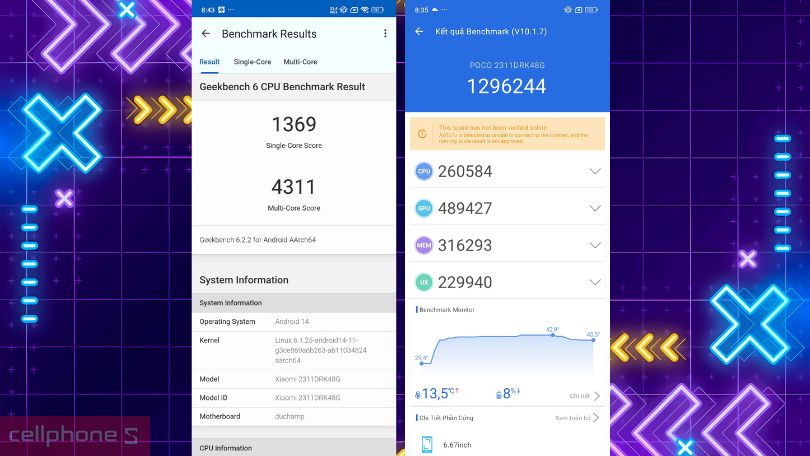 Hiệu năng điện thoại Xiaomi Poco X6 Pro