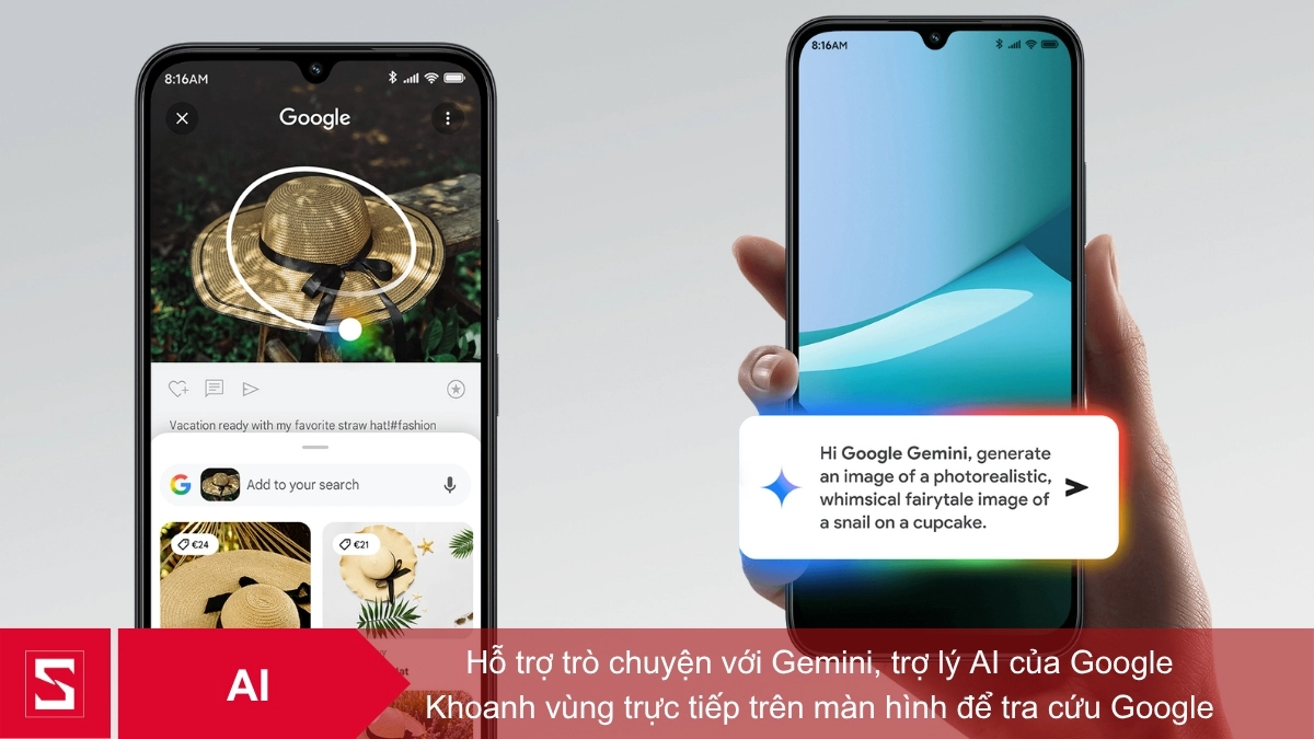 Điện thoại Xiaomi Redmi 15C được trang bị trợ lý AI Gemini 