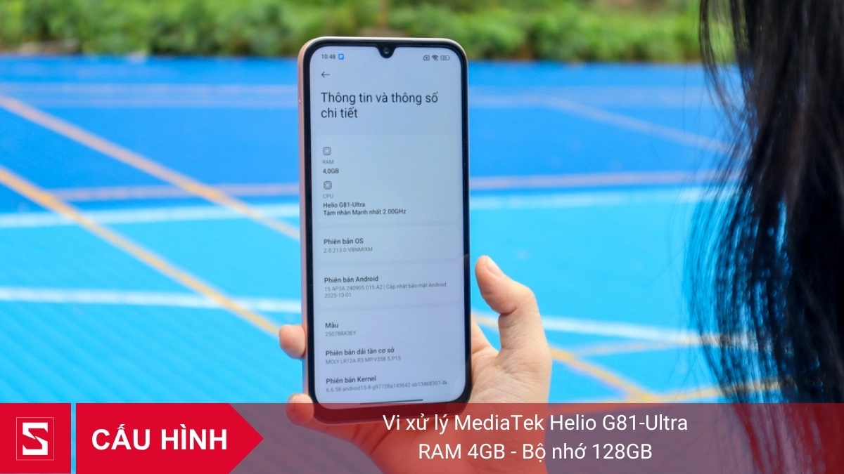 Cấu hình Xiaomi Redmi 15C