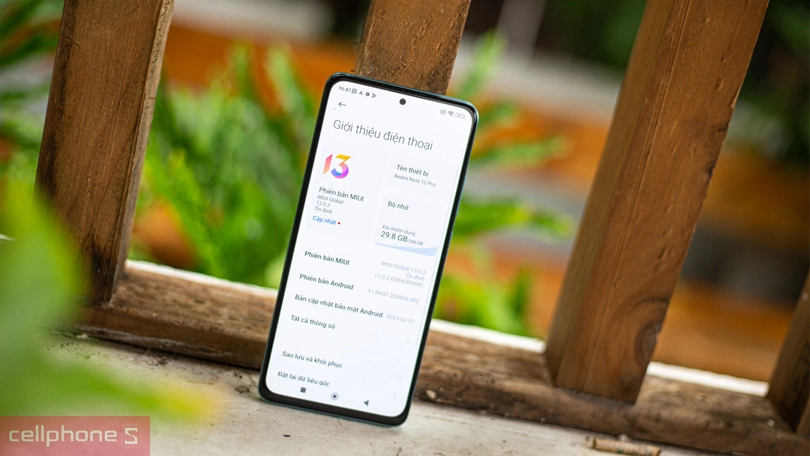 Thiết kế Xiaomi Redmi Note 12 Pro 4G 128GB Cũ Đẹp