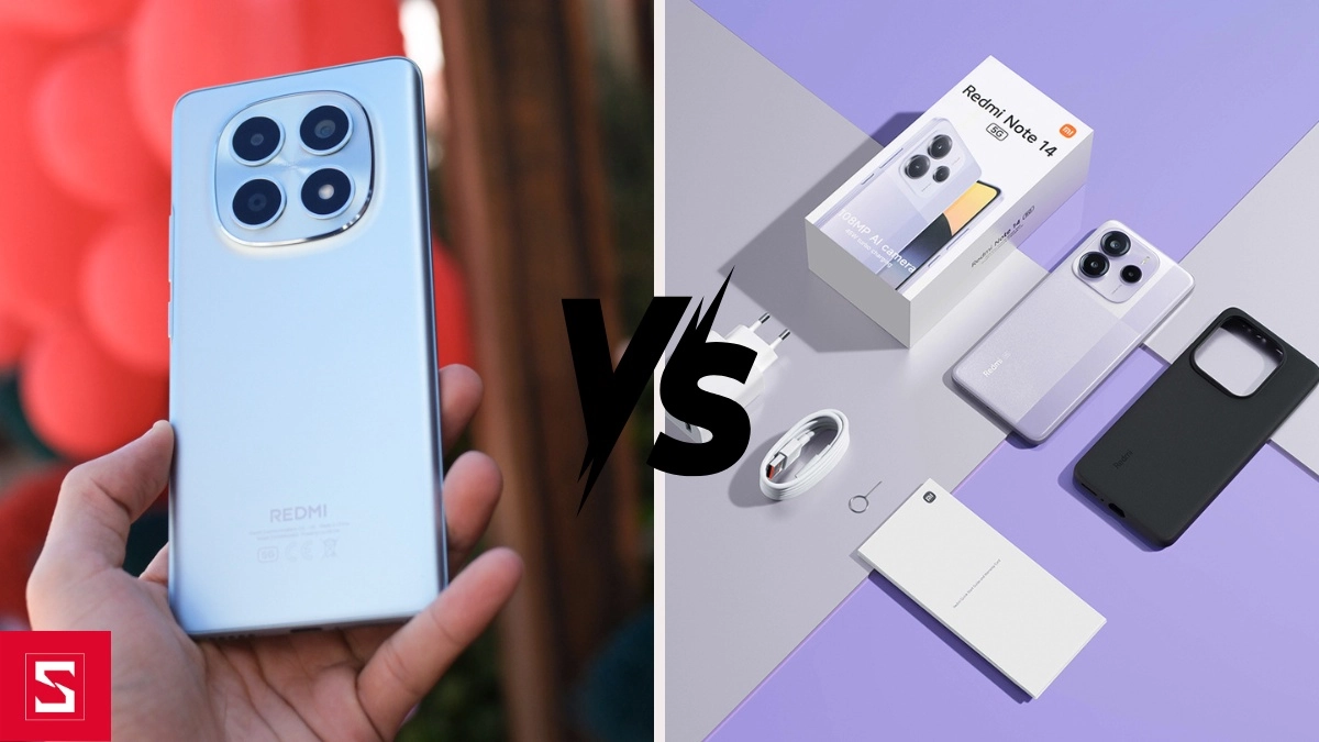 So sánh điện thoại Xiaomi Redmi Note 15 5G với Note 14 5G