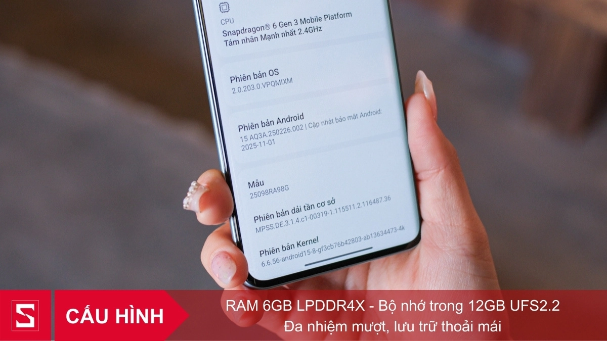 RAM và ROM Redmi Note 15 5G