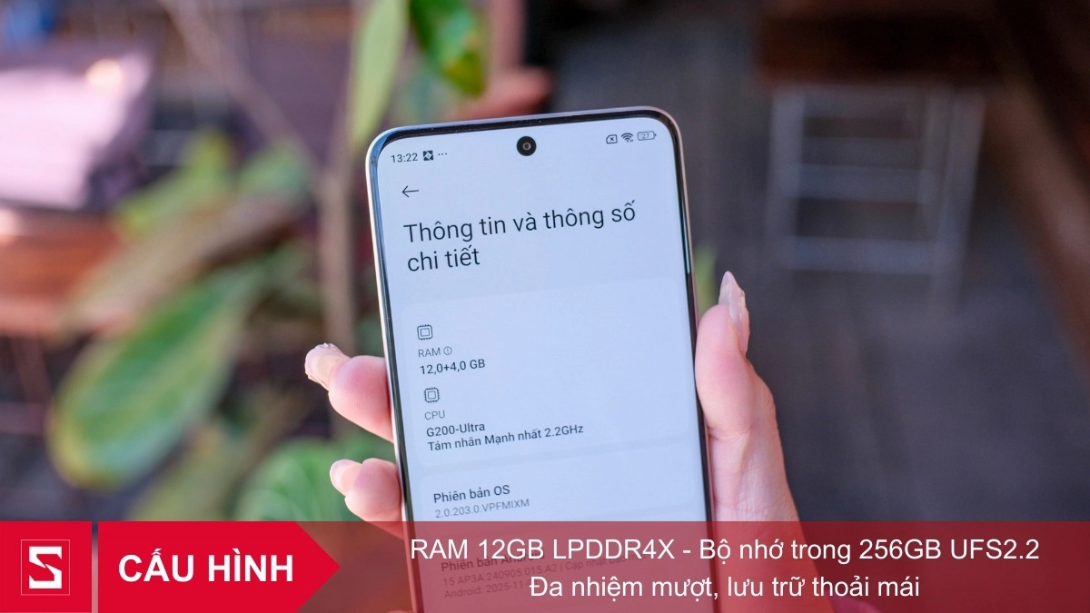 RAM 12GB & ROM 256GB