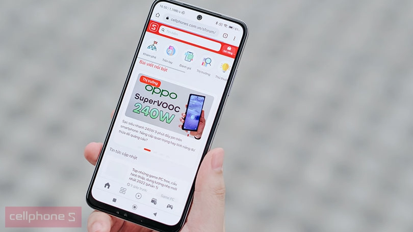 Mỏng nhẹ thời trang, màn hình 90 Hz cuốn hút