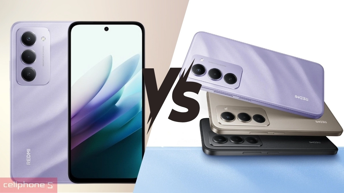 So sánh Redmi 15 5G với Redmi 15