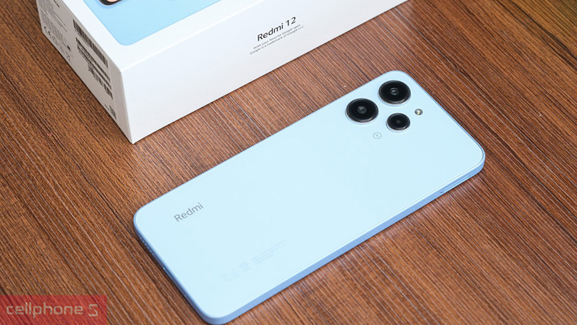 Redmi 12 thiết kế viền mỏng 3 màu sắc nổi bật