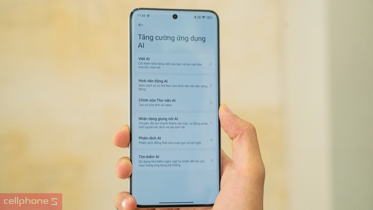 Viết AI trên Xiaomi Mi 15 Ultra
