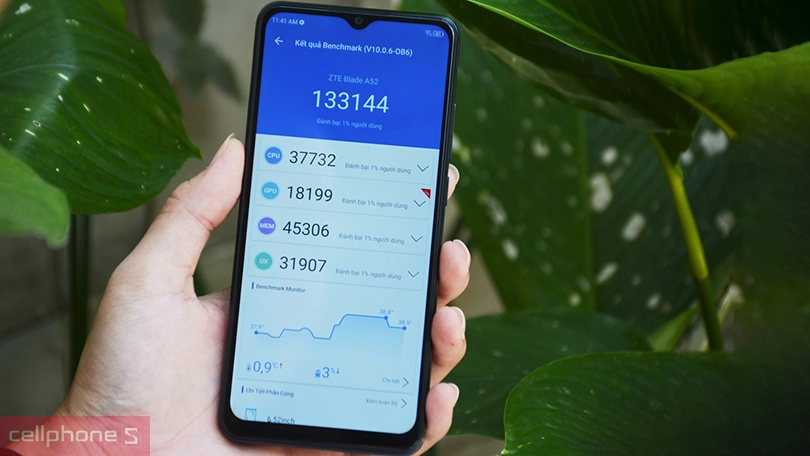 HIệu năng ZTE Blade A52