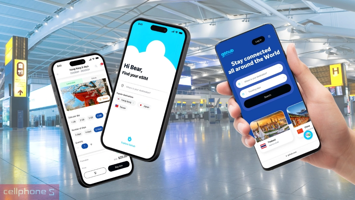 Kích hoạt eSIM du lịch Gohub châu Âu 33 quốc gia 2GB 10 ngày
