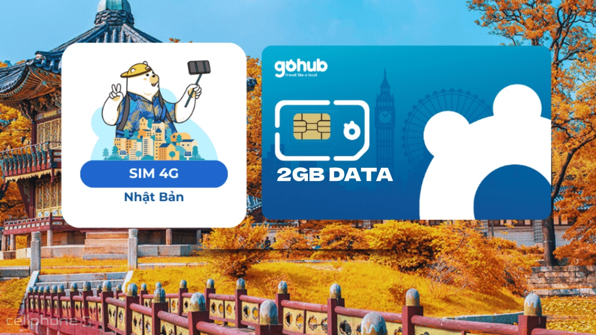 Dung lượng eSIM du lịch Gohub Nhật Bản 2GB 7 ngày